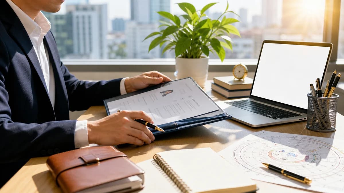 Minh họa cung Quan Lộc trong tử vi về sự nghiệp công danh và môi trường làm việc