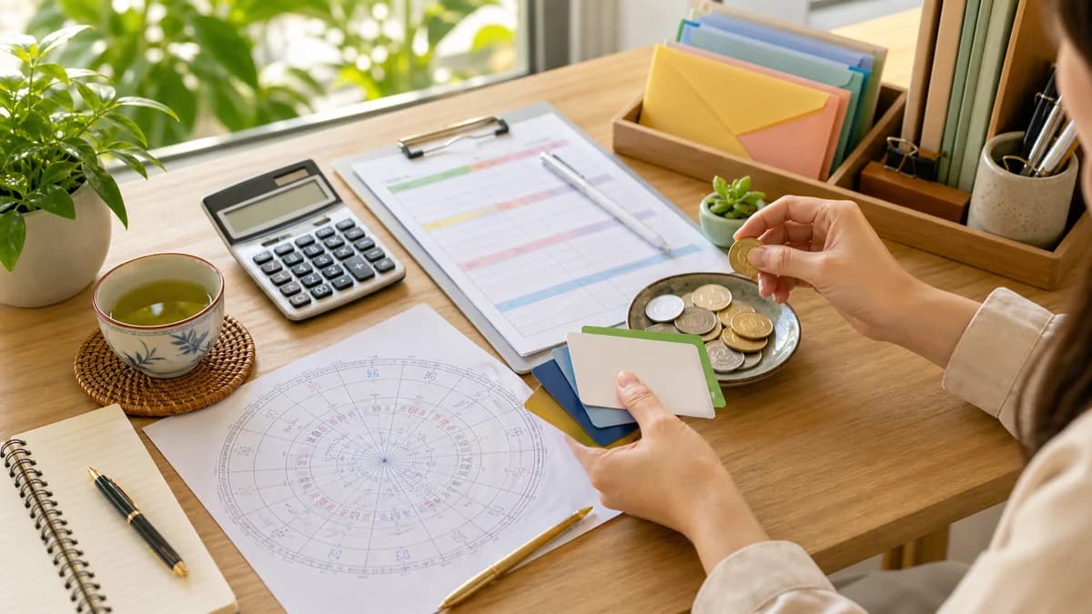 Minh họa cung Tài Bạch trong tử vi về năng lực kiếm tiền và quản trị tài chính