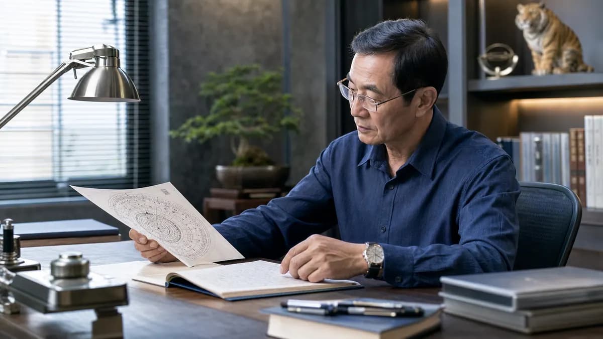 Minh họa Tử vi trọn đời tuổi Nhâm Dần 1962 nam mạng trên Lá số tinh hoa