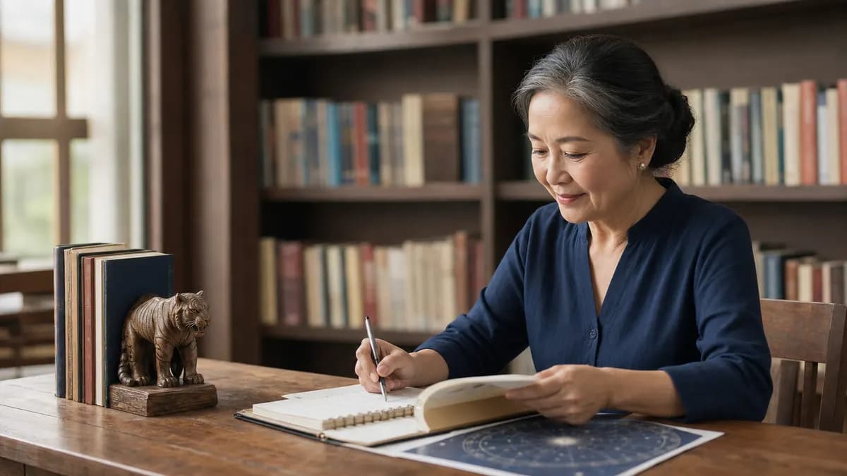 Minh họa Tử vi trọn đời tuổi Nhâm Dần 1962 nữ mạng trên Lá số tinh hoa