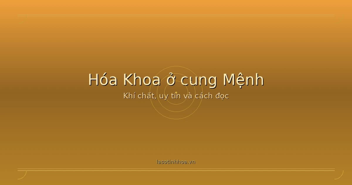 Người xem lá số tử vi và sổ ghi chép trên bàn gỗ ấm, gợi khí chất sáng sủa và uy tín của Hóa Khoa ở cung Mệnh