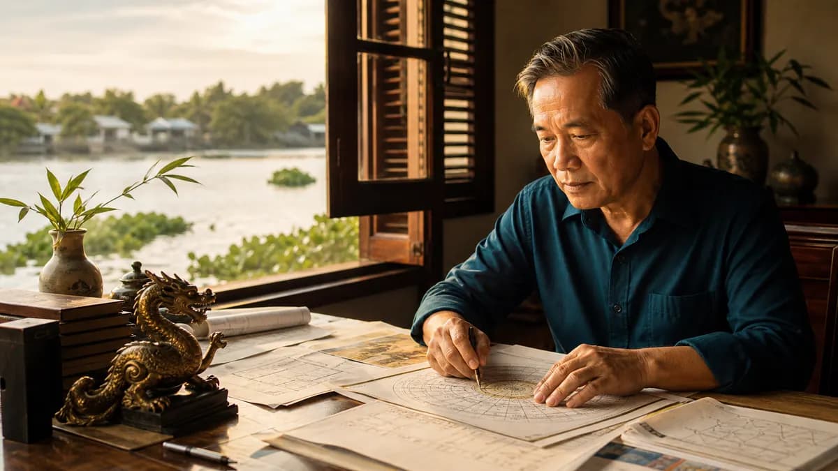 Minh họa Tử vi trọn đời tuổi Giáp Thìn 1964 nam mạng trên Lá số tinh hoa