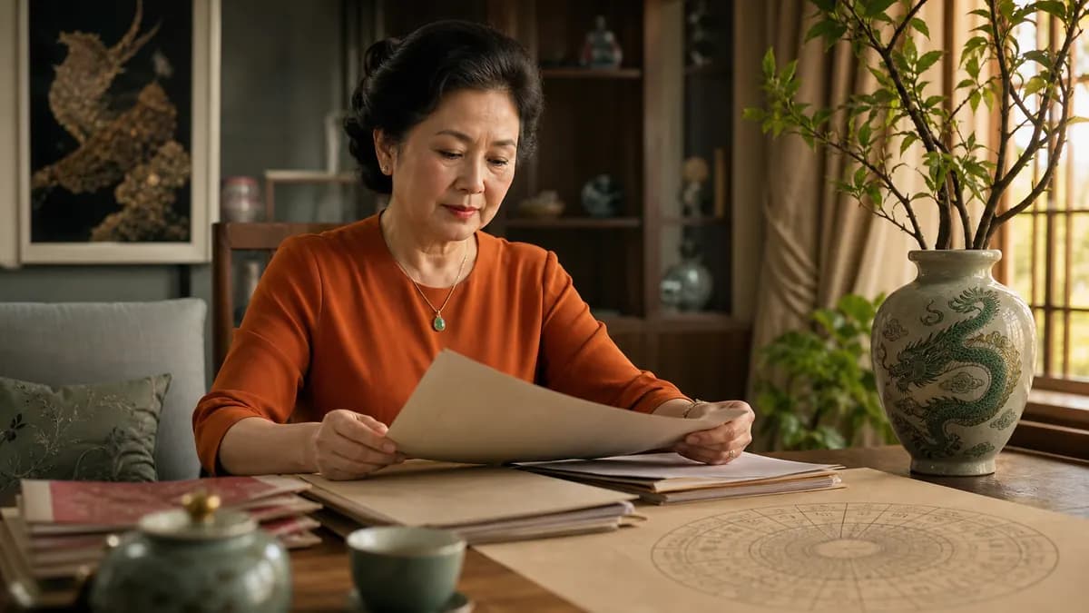 Minh họa Tử vi trọn đời tuổi Giáp Thìn 1964 nữ mạng trên Lá số tinh hoa